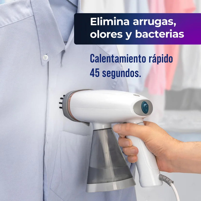 Plancha a Vapor Vertical Portátil 1155w Elimina Arrugas Ropa