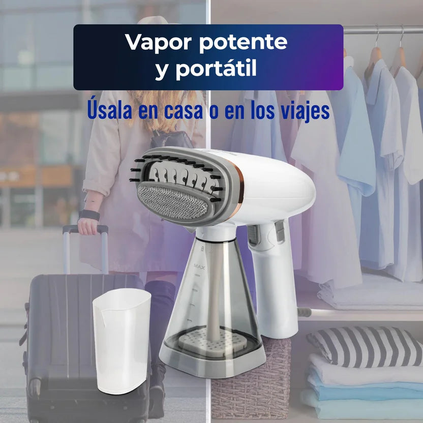 Plancha a Vapor Vertical Portátil 1155w Elimina Arrugas Ropa